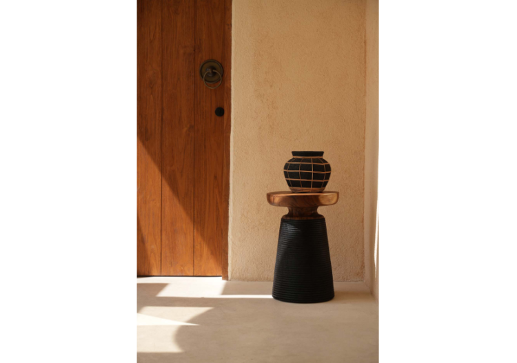 Vase Artistique The Belly - Terracotta Noir Naturel - M - JABR087BN-M - Bazar Bizar 2