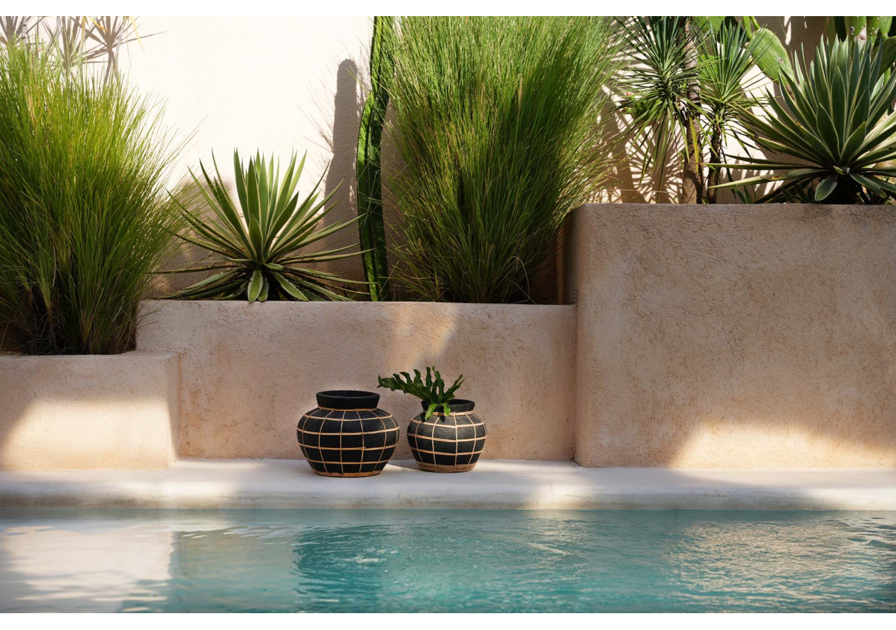 Vase Artistique The Belly - Terracotta Noir Naturel - M - JABR087BN-M - Bazar Bizar