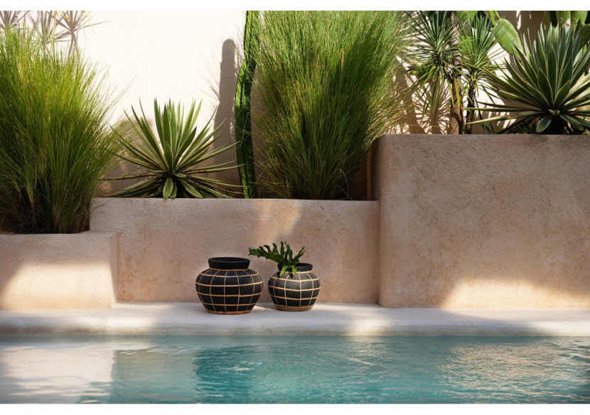 Vase Artistique The Belly - Terracotta Noir Naturel - M - JABR087BN-M - Bazar Bizar