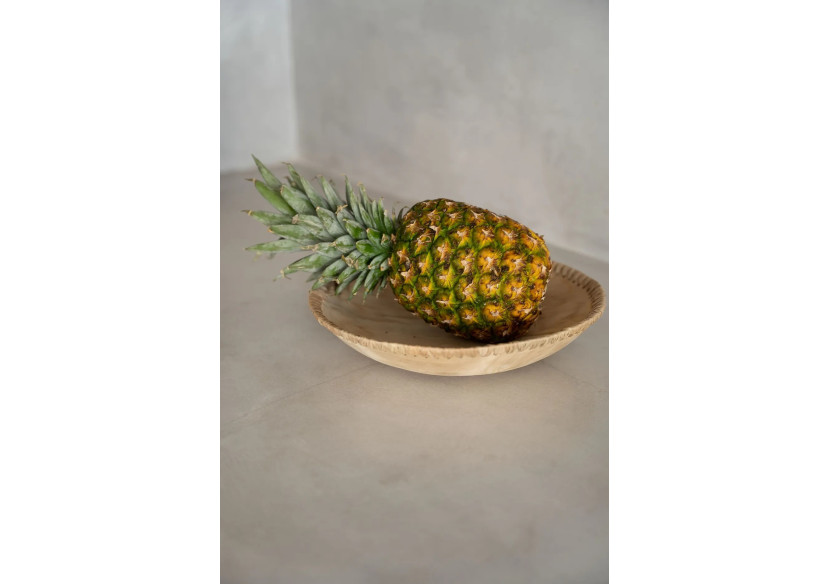 Bol Tag Me - Teck et cuir naturel - Taille L - JABR078N-L - Bazar Bizar Bol Tag Me - Teck et cuir naturel - Taille L - JABR078N-L - Bazar Bizar