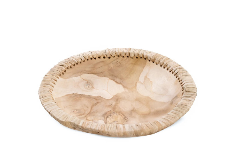 Bol Naturel Like Me - Taille L - Teck et Cuir - JABR077N-L - Bazar Bizar Bol Naturel Like Me - Taille L - Teck et Cuir - JABR077N-L - Bazar Bizar