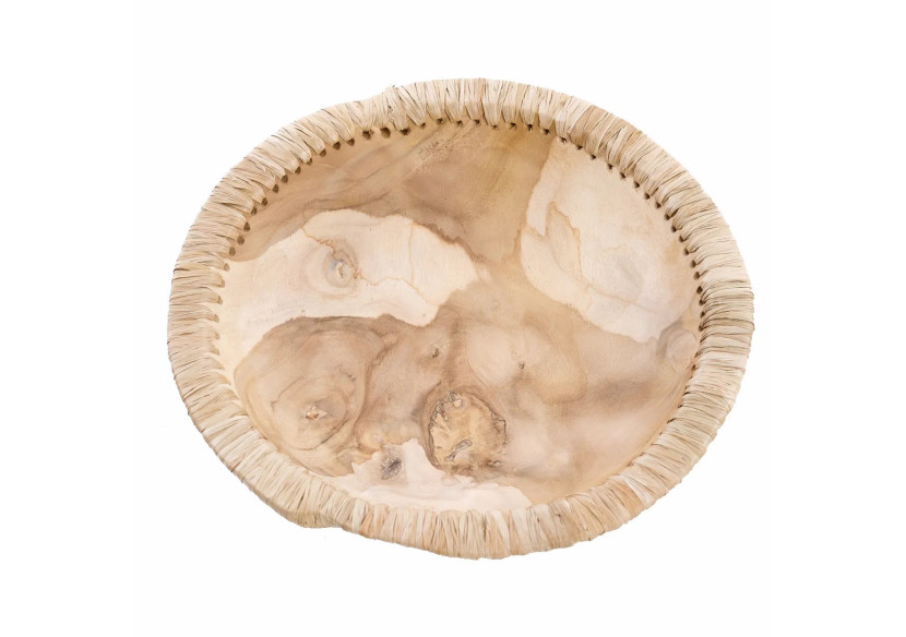 Bol Naturel Like Me - Taille L - Teck et Cuir - JABR077N-L - Bazar Bizar Bol Naturel Like Me - Taille L - Teck et Cuir - JABR077N-L - Bazar Bizar