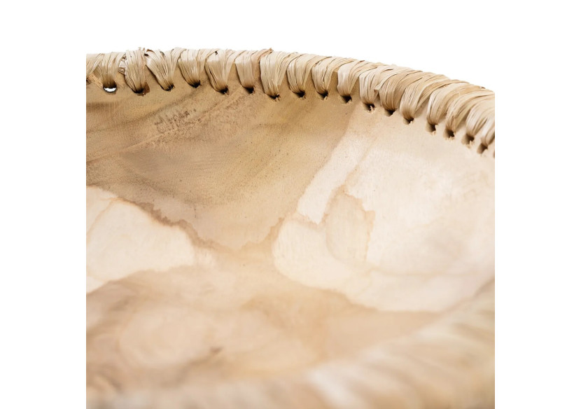 Bol Naturel Like Me - Taille L - Teck et Cuir - JABR077N-L - Bazar Bizar Bol Naturel Like Me - Taille L - Teck et Cuir - JABR077N-L - Bazar Bizar