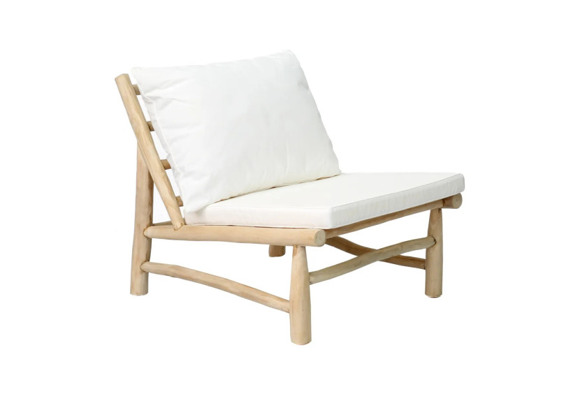 Fauteuil ISLAND - Blanc Naturel - JACA002NW-70 - Bazar Bizar Fauteuil ISLAND - Blanc Naturel - JACA002NW-70 - Bazar Bizar