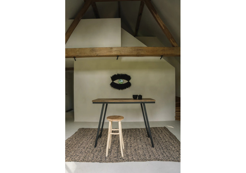 Tapis HERBIER - Noir Naturel - 180x240 - BAJN016NB-180x240 - Bazar Bizar