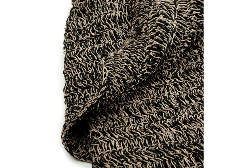 Tapis HERBIER - Noir Naturel - 180x240 - BAJN016NB-180x240 - Bazar Bizar