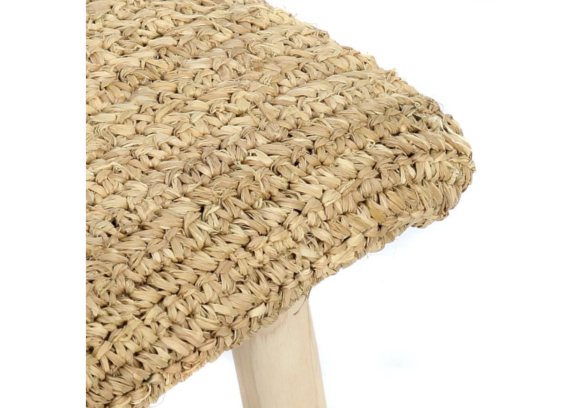Banc RAFFIA - Naturel - JACA010N-60 - Bazar Bizar