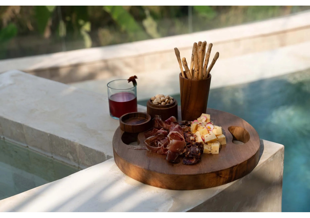 Le pot de racine de teck - S