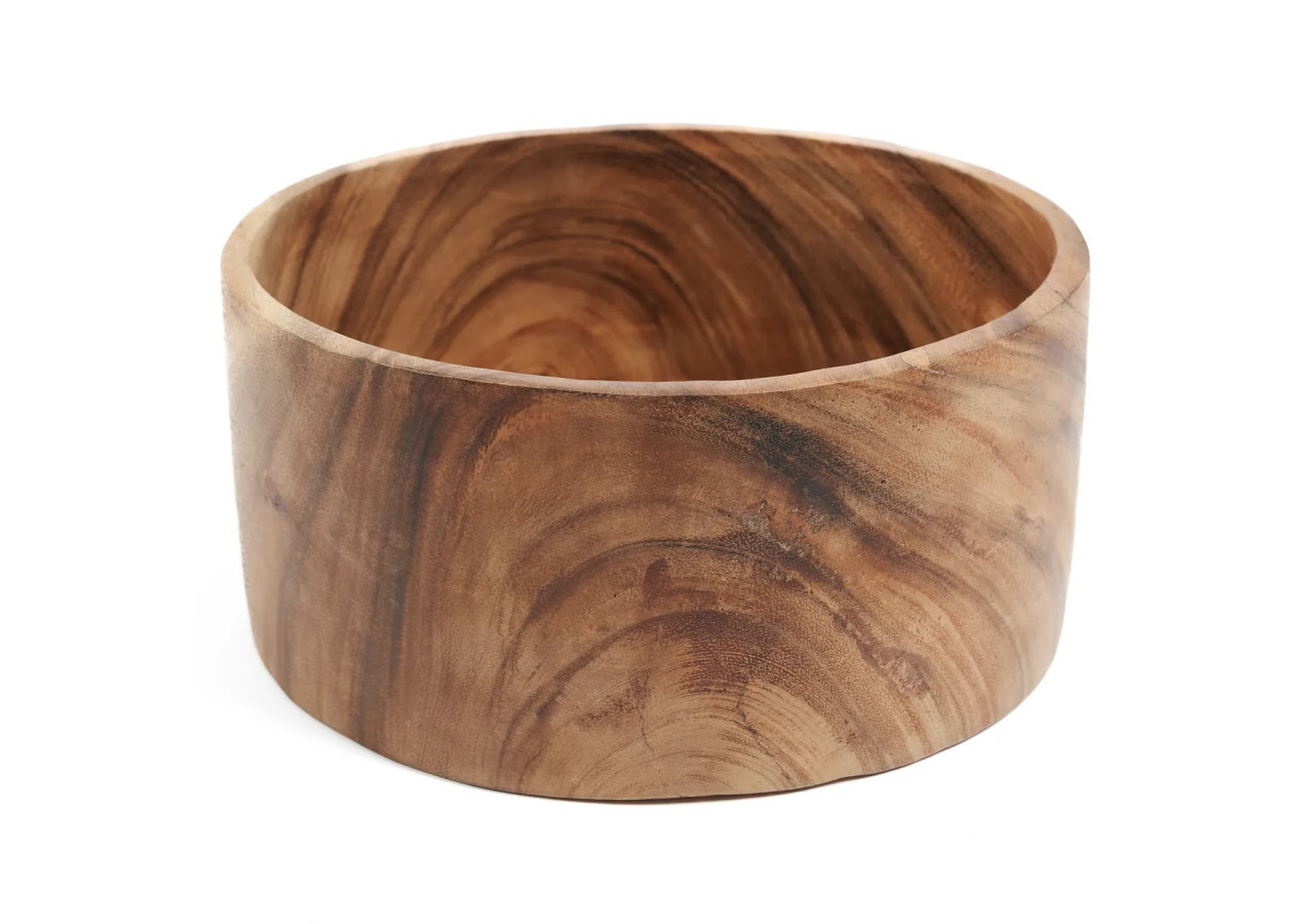 Bol à Salade Suar - Élégance artisanale 30 cm - BASU302-L - Bazar Bizar