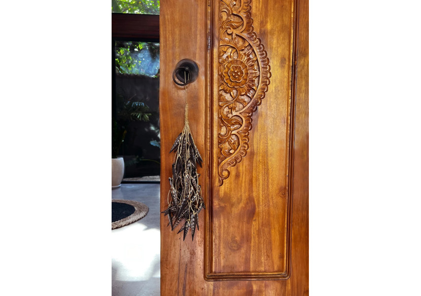 Tassel en Coquillage Licorne - Décoration Unique - BABL025Br - Bazar Bizar