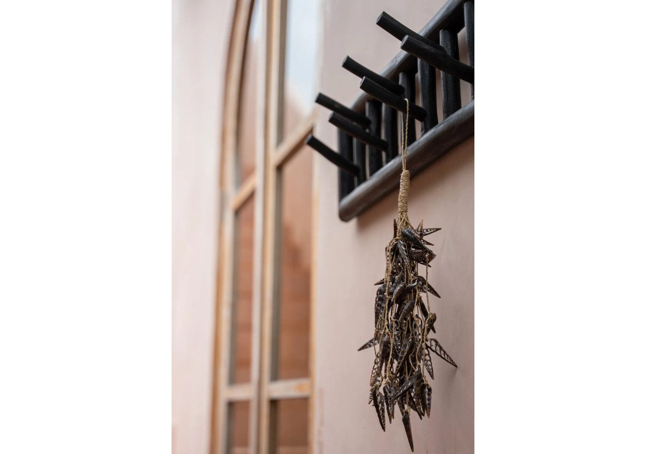 Tassel en Coquillage Licorne - Décoration Unique - BABL025Br - Bazar Bizar