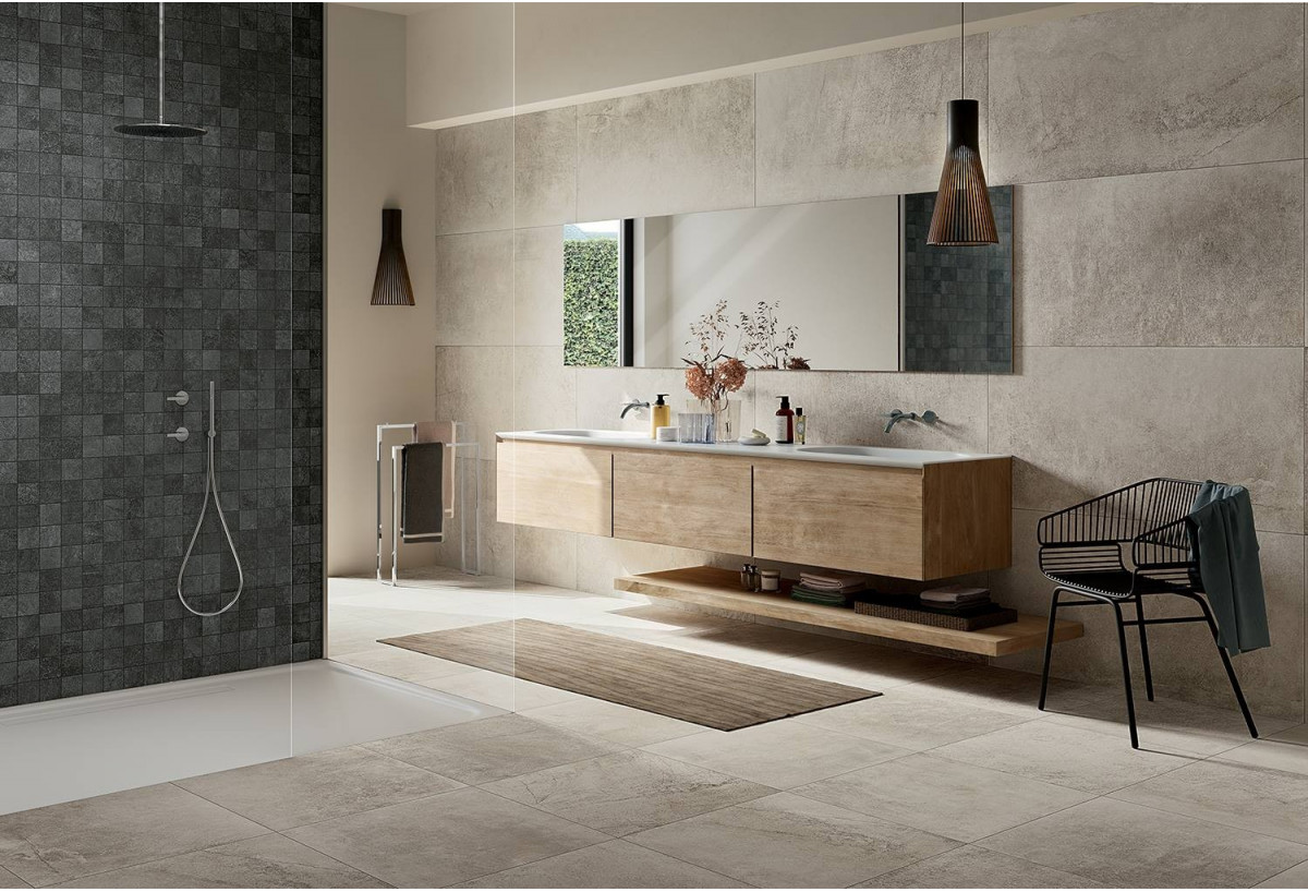 Mosaïque sol et mur grès cérame Pierre des Rêves - Panaria : Confort'Mat