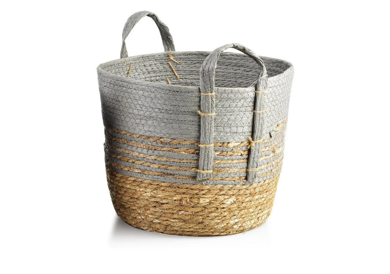Panier BALI XL - Tressé en herbe marine 33x26cm - HIWB9299-PROM - Mondex