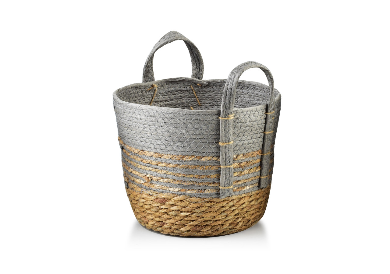 Panier BALI L - Tressé en herbe marine 28x23cm - HIWB9305-PROM - Mondex