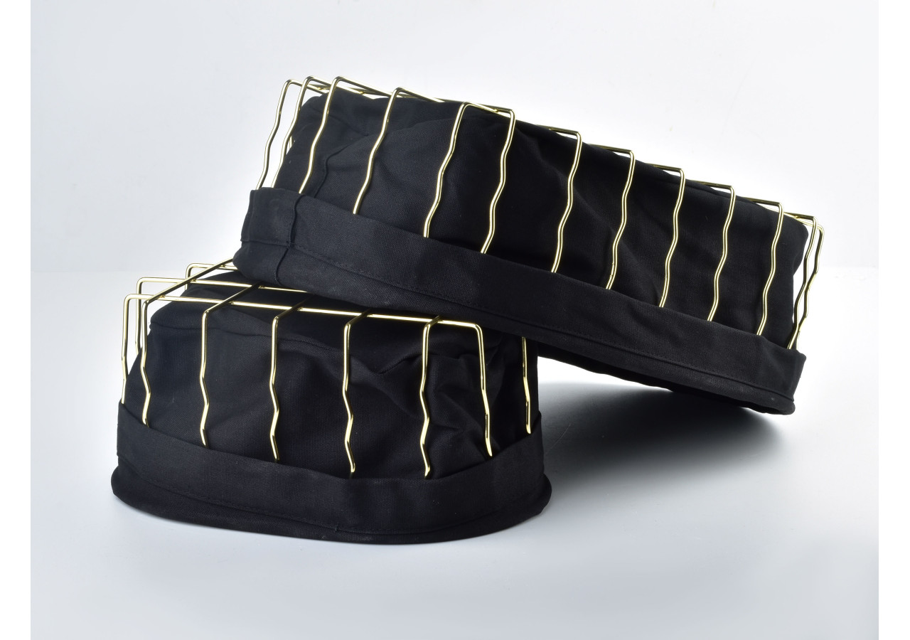 Panier CASSIE - Ovale en métal doré 32x22xh10cm - HIWD2084-PROM - Cookini By Mondex