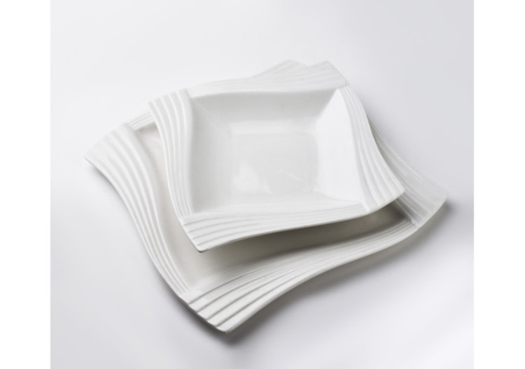 Assiette Carrée FALA BASIC - Porcelaine 24x32,5xh1,5cm - HTNA5879 - Mondex 2