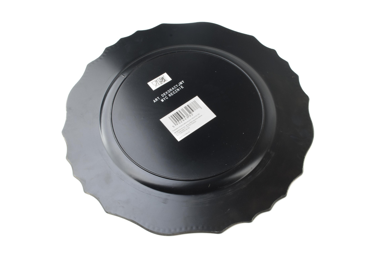 Sous-plat BLANCHE FESTIVE - Décoratif 33x33x2cm - HTOS9082 SW - Mondex