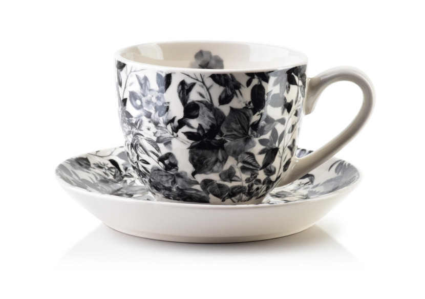 Tasse HARPER - Porcelaine avec soucoupe 250ml - HTPW3527 - Affekdesign By Mondex Tasse HARPER - Porcelaine avec soucoupe 250ml - HTPW3527 - Affekdesign By Mondex