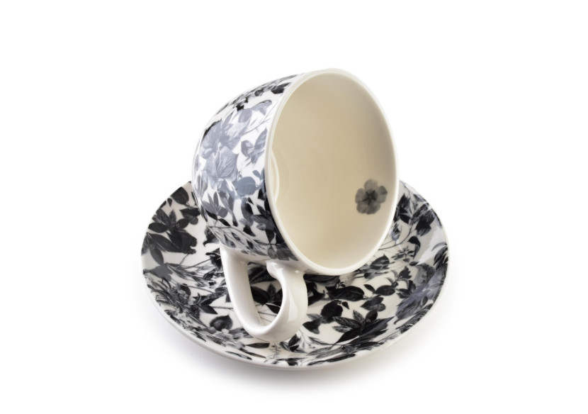 Tasse HARPER - Porcelaine avec soucoupe 250ml - HTPW3527 - Affekdesign By Mondex Tasse HARPER - Porcelaine avec soucoupe 250ml - HTPW3527 - Affekdesign By Mondex