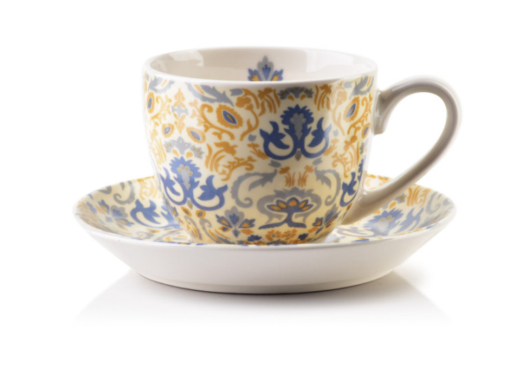 Tasse HARPER - Porcelaine avec soucoupe 250ml - HTPW3534 - Affekdesign By Mondex
