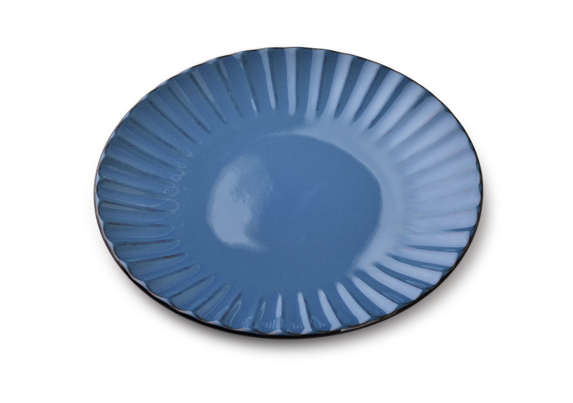 Assiette Dessert EVIE BLUE - Céramique 20xh2cm - HTPW4937 - Affekdesign By Mondex Assiette Dessert EVIE BLUE - Céramique 20xh2cm - HTPW4937 - Affekdesign By Mondex
