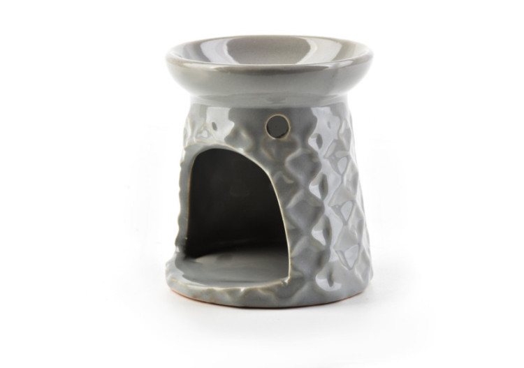 Brûleur d'huile parfumée - Céramique 6,8cm de diamètre x 8cm de hauteur - HTTP6500 - Mondex 2