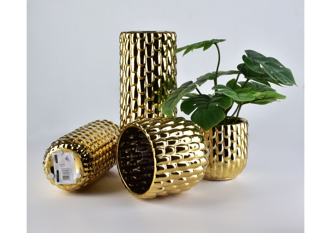 Vase DEAN GOLD - 11,5x30cm - HTTS7552 - Mondex