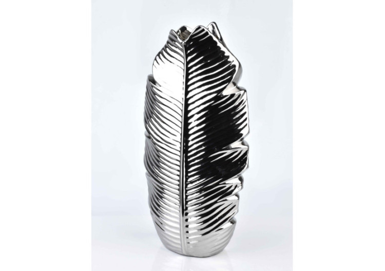 Vase LEAF SILVER - 7,5x17x35cm - HTTS7729 - Mondex 2