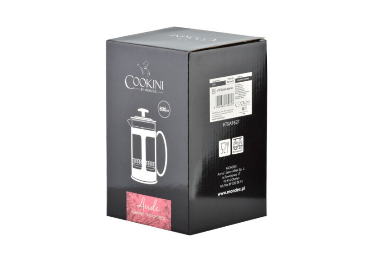 French Press AUDE 800ml - Verre borosilicate 10x15xh18,5cm - HTXA5699-CX - Cookini By Mondex 2