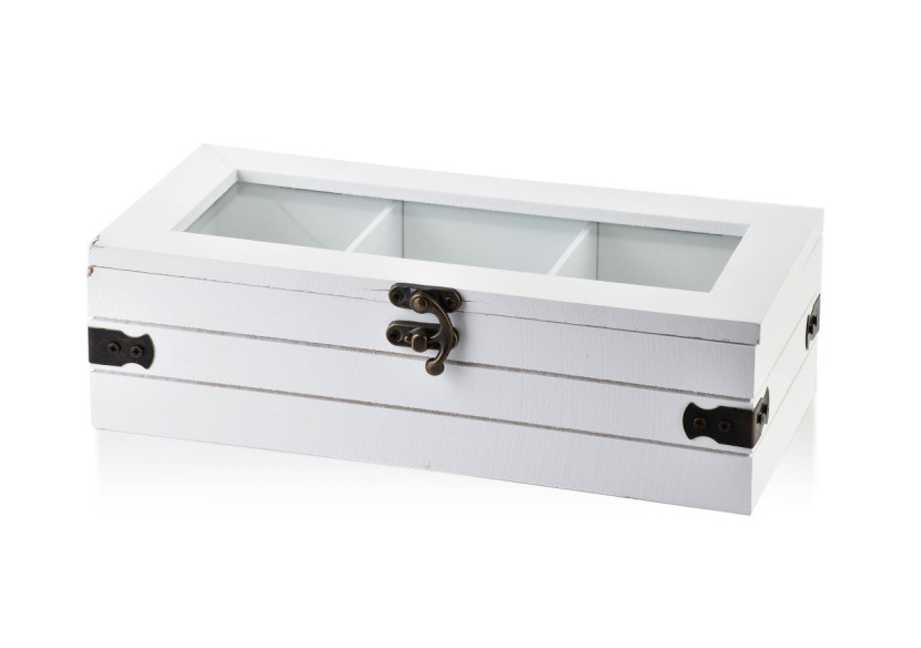 Boîte de rangement SADIE - Élégance rustique 24x11x7.5cm - HTYK5965 - Mondex