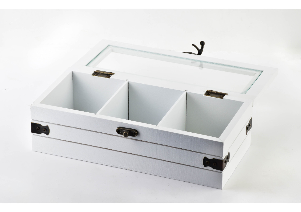 Boîte de rangement SADIE - Élégance rustique 24x11x7.5cm - HTYK5965 - Mondex