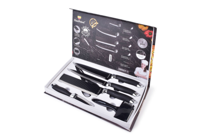 ENSEMBLE CULINAIRE BASIC KITCHEN - 7 pièces, couteaux - HTXA6139 - Cookini By Mondex