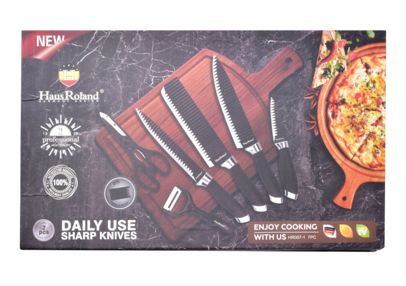 ENSEMBLE CULINAIRE BASIC KITCHEN - 7 pièces, couteaux - HTXA6139 - Cookini By Mondex