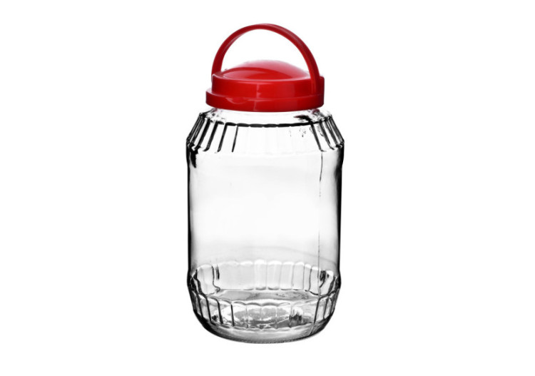 RÉCIPIENT EN VERRE - 3,1 L avec couvercle - HTID7208-CX - Cookini By Mondex