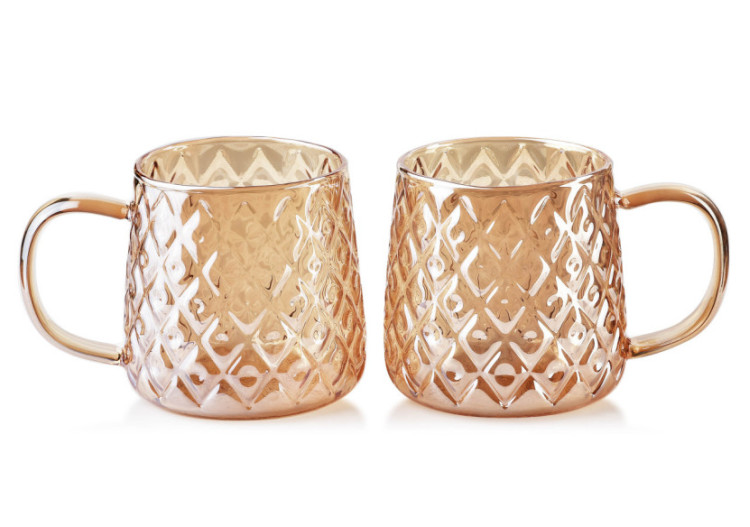 Ensemble de 2 mugs thermiques PETER - Verre borosilicaté 350ml x2 - HTID3688 - Affekdesign By Mondex