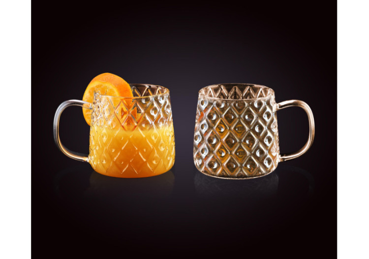 Ensemble de 2 mugs thermiques PETER - Verre borosilicaté 350ml x2 - HTID3688 - Affekdesign By Mondex 2