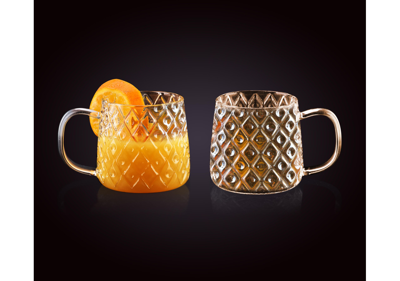 Ensemble de 2 mugs thermiques PETER - Verre borosilicaté 350ml x2 - HTID3688 - Affekdesign By Mondex