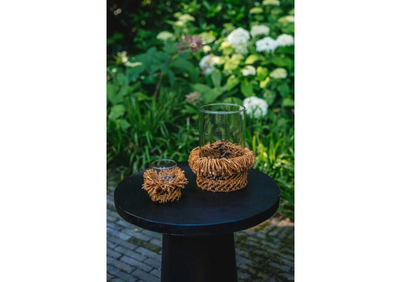 Support de Bougie Oh My Gee - Velours Cannelle - Taille M - INIE009CiB-M - Bazar Bizar