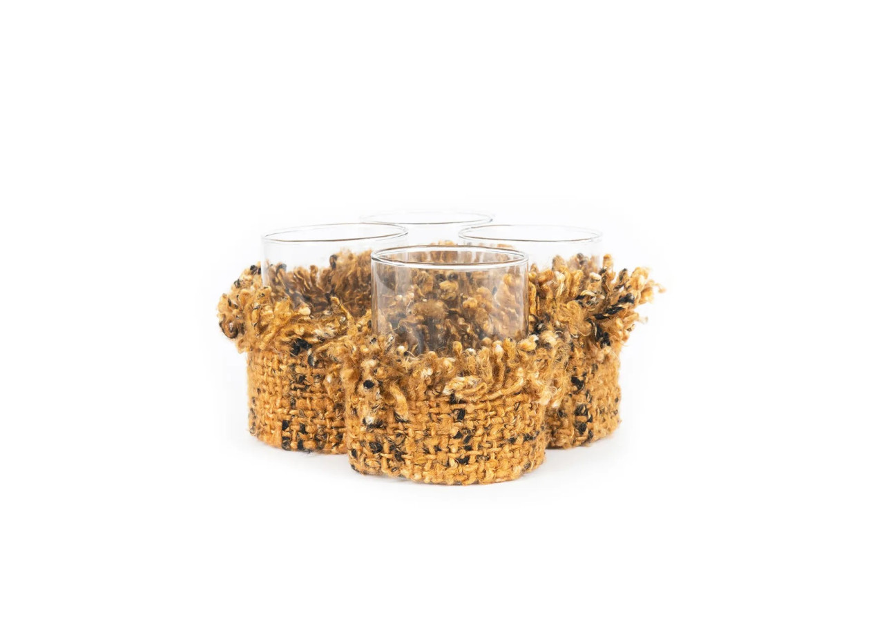 Support de Bougie Oh My Gee - Velours Cannelle - Taille M - INIE009CiB-M - Bazar Bizar