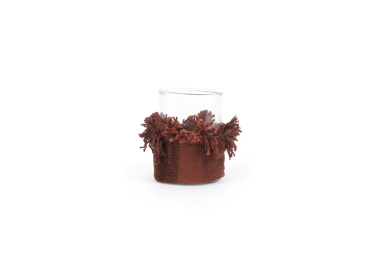 Support de Bougie Oh My Gee - Velours Bourgogne - Taille M - INIE009BuV-M - Bazar Bizar