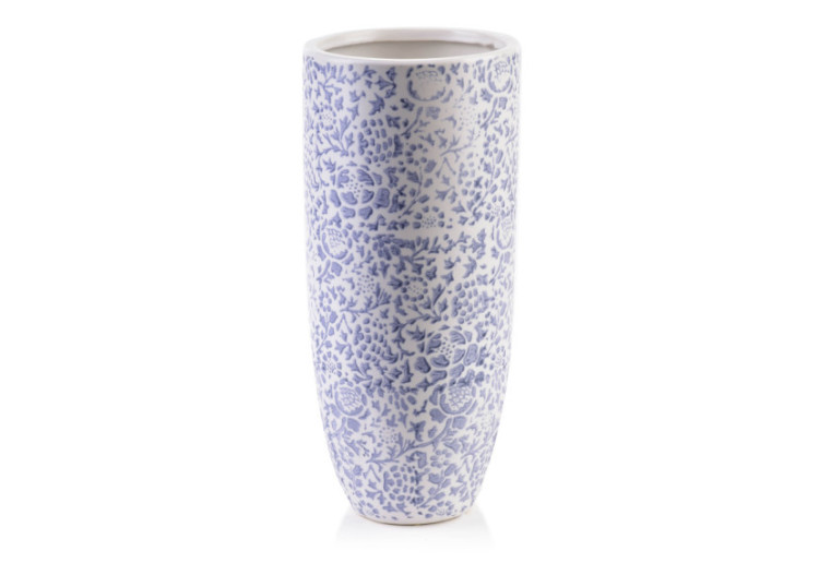 Vase YANDA BLUE - Design unique 13 x 29,5 cm - HTTS4463 - Mondex