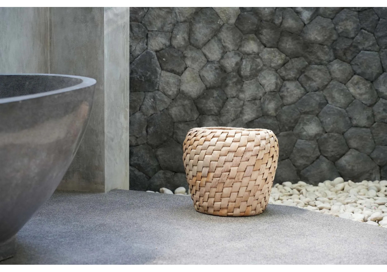 Panier Chidi - Design artistique en bananier clair - JAHA005N - Bazar Bizar