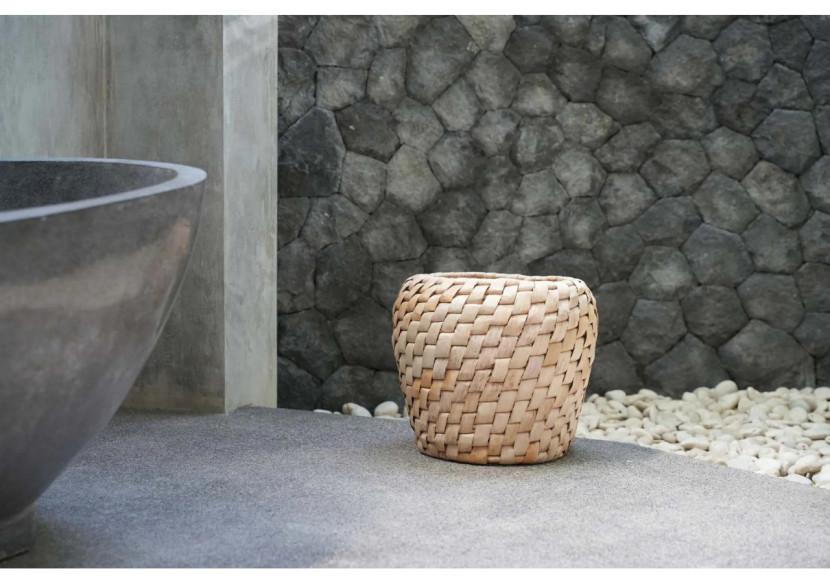 Panier Chidi - Design artistique en bananier clair - JAHA005N - Bazar Bizar