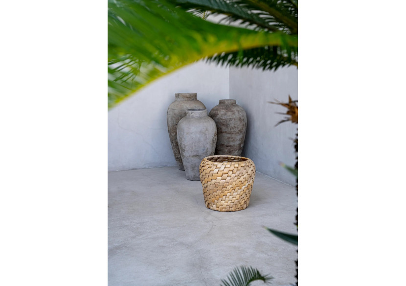 Panier Chidi - Design artistique en bananier clair - JAHA005N - Bazar Bizar