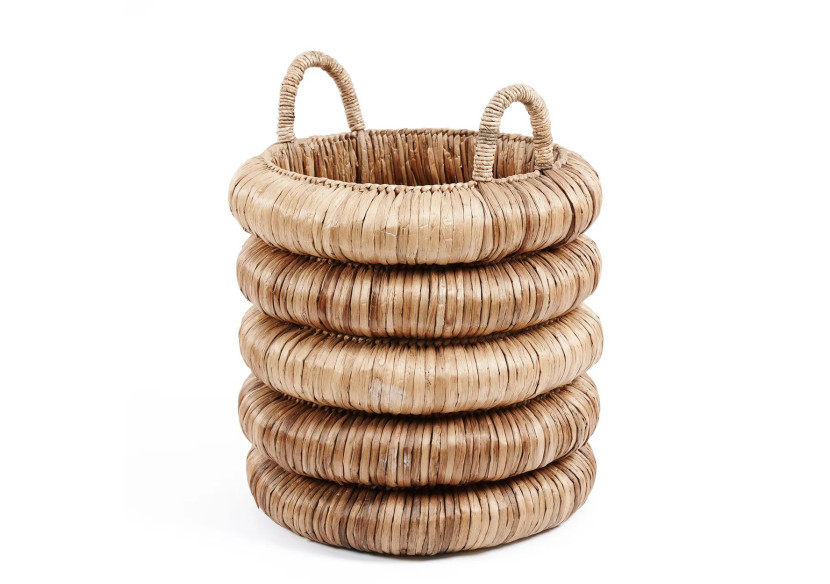 Panier Chunky - en jonc d'eau et facile à déplacer - JAHA001N - Bazar Bizar