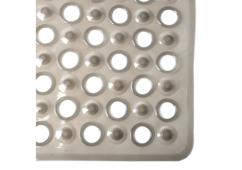 Tapis de bain ZAC GREY - 54x54cm antidérapant - HTWM5903 - Bathlab By Mondex