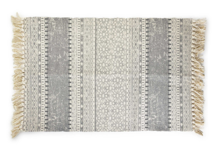 BOHO - Tapis décoratif 60x100cm gris - HTZA5804 - Mondex BOHO - Tapis décoratif 60x100cm gris - HTZA5804 - Mondex