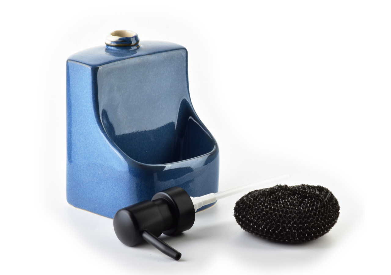 Distributeur ARMINA NATURE - 450ml en céramique 9x9,5xh18cm - HTWM6614-CX - Cookini By Mondex