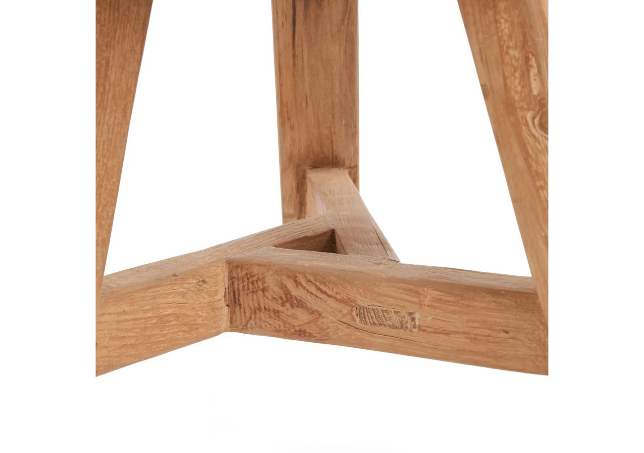 Tabouret NOGUCHI - Teck recyclé et design pratique - JASE011N - Bazar Bizar