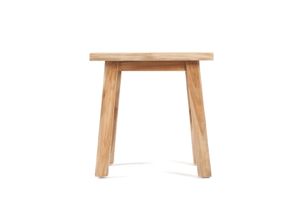 Tabouret MAKARA - Teck recyclé et design fonctionnel - JAAM038N - Bazar Bizar